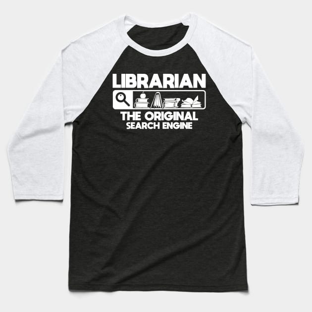 Librarian Library Reading Reader Books Literacy Baseball T-Shirt by Krautshirts